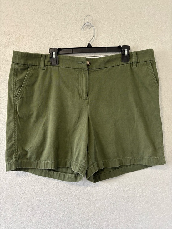 J. Crew Pants - J. Crew Womens Size 16 Olive Green Chino Shorts 100% Cotton Casual
